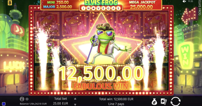 Elvis Frog in Vegas