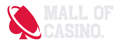 Mall of Casino logo featuring a red spade symbol with a curved orbit line, followed by the text ‘MALL OF CASINO’ in white, set against a transparent background.